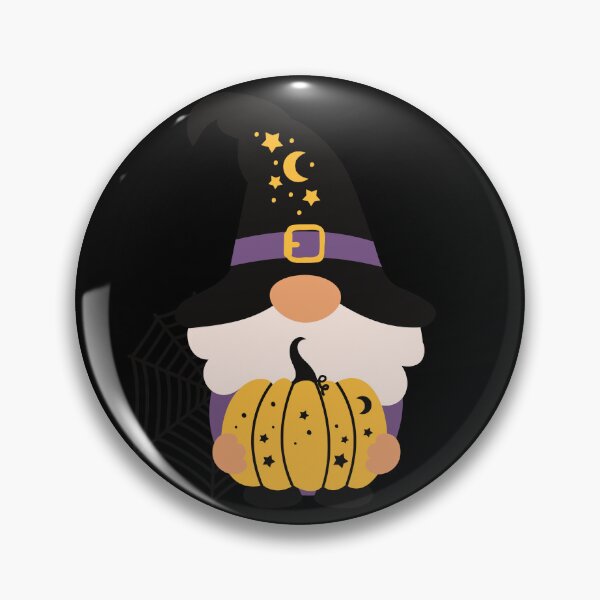 Item preview, Cute Halloween Gnome with Pumpkin Sticker | Witch Hat Spooky Fall Design designed and sold by BE-A-BRAND-.