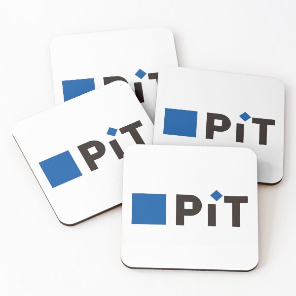 Item preview, PiT Logo Blue Square and Black Wordmark designed and sold by Autotred.