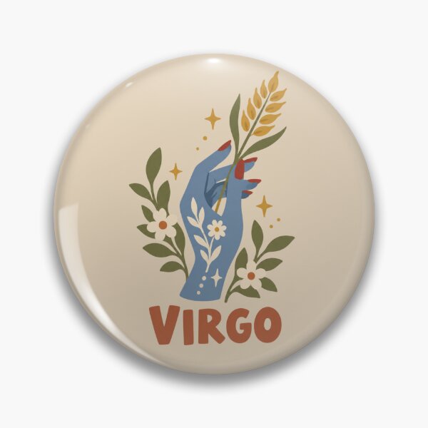 Artikelvorschau, Zodiac Sign Pastel Folk Art | Astrology Birthday Gift | Cute Horoscope Design - Virgo entworfen und verkauft von Backsay.