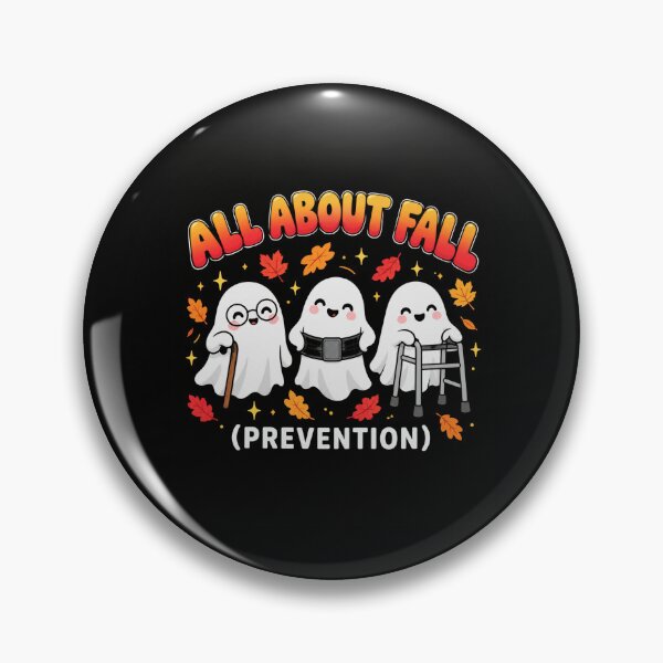 Item preview, Fall Prevention Ghosts with Autumn Humor designed and sold by ROUX-ART.