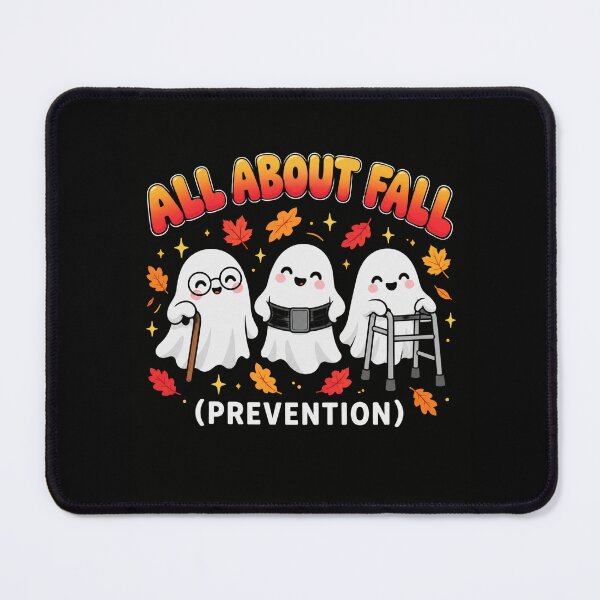 Item preview, Fall Prevention Ghosts with Autumn Humor designed and sold by ROUX-ART.