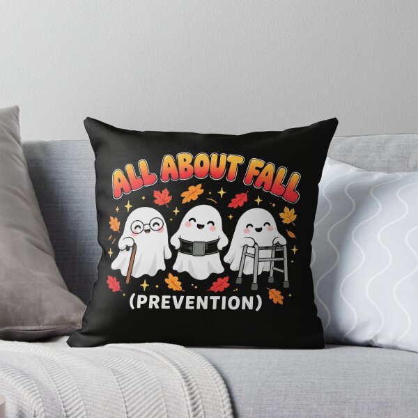 Item preview, Fall Prevention Ghosts with Autumn Humor designed and sold by ROUX-ART.