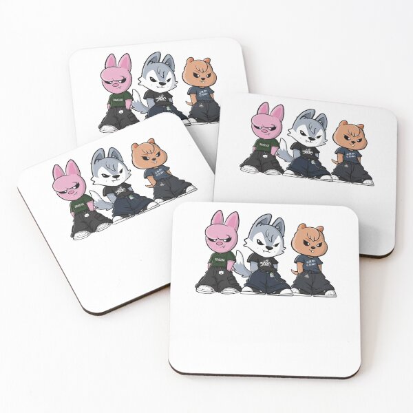 Item preview, Stray Kids 3RACHA SKZOO Streetwear Animal Trio designed and sold by Mind-Drift.