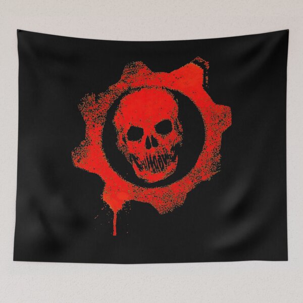 Item preview, Gears of War Skull Gear Red designed and sold by PillowPaws.