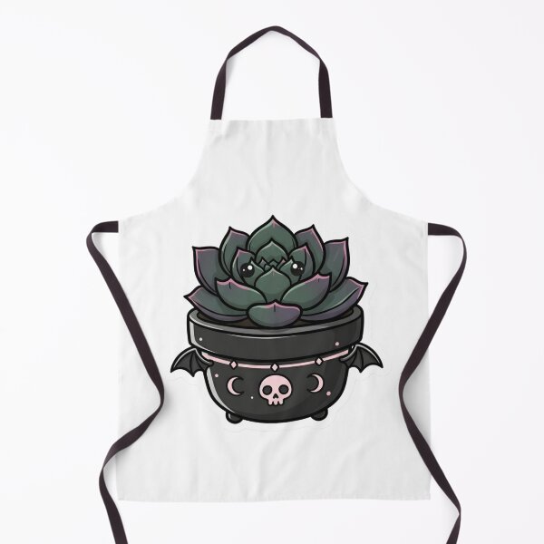 Item preview, Kawaii Goth Succulent | Cute Spooky Houseplant designed and sold by StickyGuys.