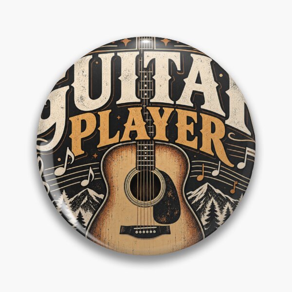 Item preview, Vintage Guitar Player Music Design designed and sold by BasicPrintStudio.