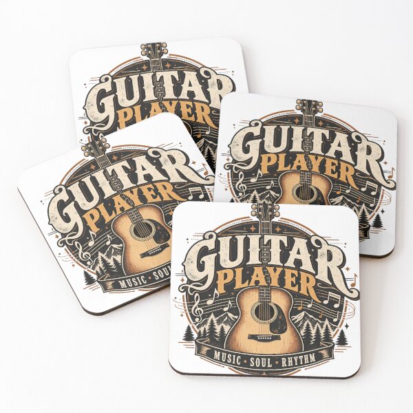Item preview, Vintage Guitar Player Music Design designed and sold by BasicPrintStudio.