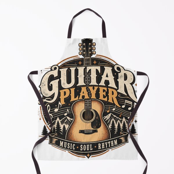 Item preview, Vintage Guitar Player Music Design designed and sold by BasicPrintStudio.