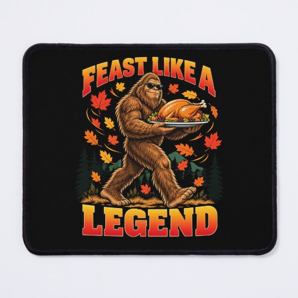 Item preview, Bigfoot Thanksgiving Fast Like a Legend designed and sold by ROUX-ART.
