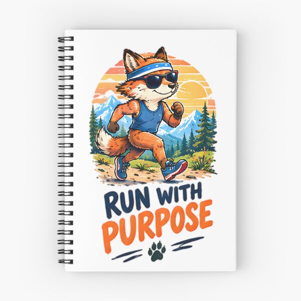 Item preview, Run With Purpose Running Fox Fitness Motivation designed and sold by Pyt27.