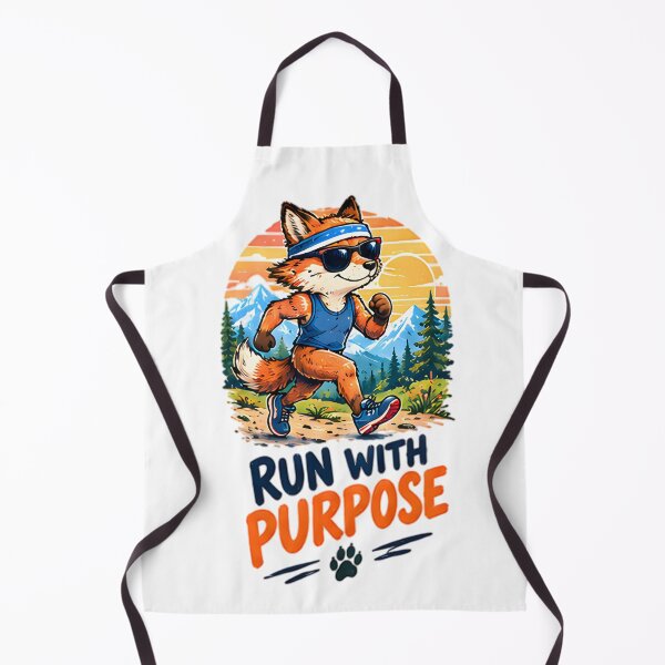 Item preview, Run With Purpose Running Fox Fitness Motivation designed and sold by Pyt27.