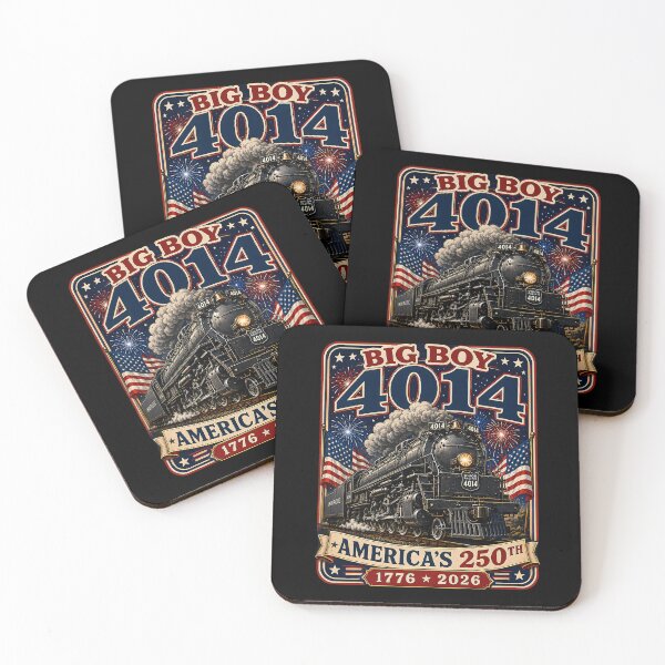 Item preview, Big Boy 4014 Train America's 250th Retro Americana designed and sold by Glow-Paw-Studio.
