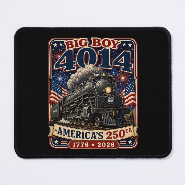 Item preview, Big Boy 4014 Train America's 250th Retro Americana designed and sold by Glow-Paw-Studio.