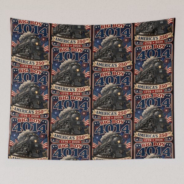 Item preview, Big Boy 4014 Train America's 250th Retro Americana designed and sold by Glow-Paw-Studio.