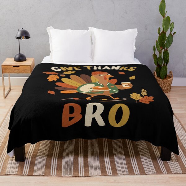 Item preview, Give Thanks Bro Turkey Thanksgiving Pie Autumn Mood designed and sold by FreshVibe Prints.