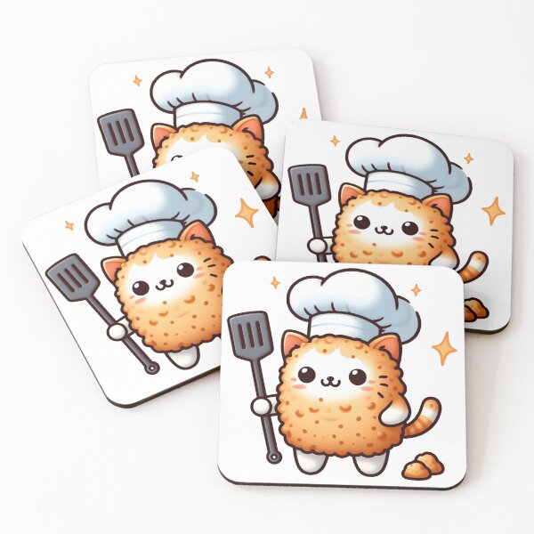 Item preview, Tater Tot Cat Chef | Funny Bonk Kitty Meme designed and sold by StickyGuys.