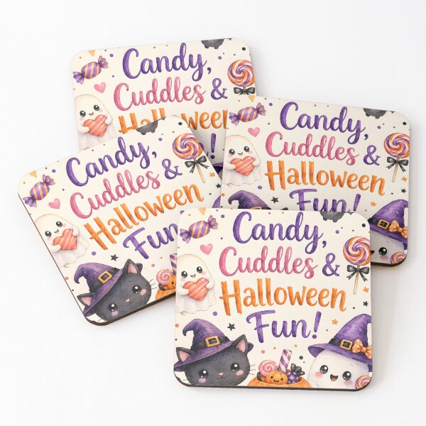 Item preview, Candy, Cuddles & Halloween Fun – Cute Kawaii Halloween designed and sold by blankTeeShirt.