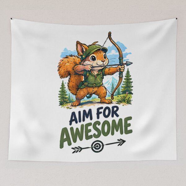 Item preview, Aim For Awesome Archery Squirrel Archer designed and sold by Pyt27.