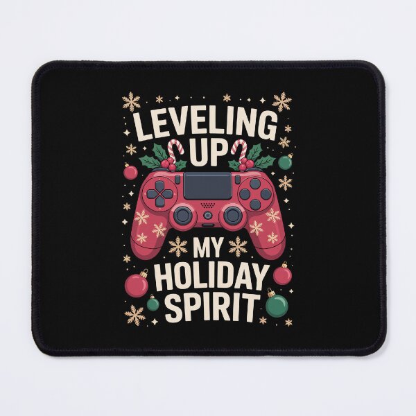 Item preview, Leveling Up My Holiday Spirit Funny Gamer Controller Christmas designed and sold by jkrphoto.