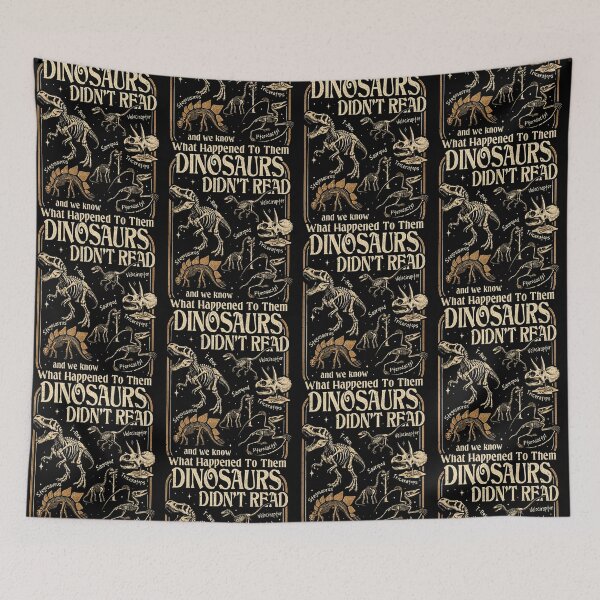 Item preview, Dinosaurs Didn't Read Funny Paleontology Quote designed and sold by Glow-Paw-Studio.