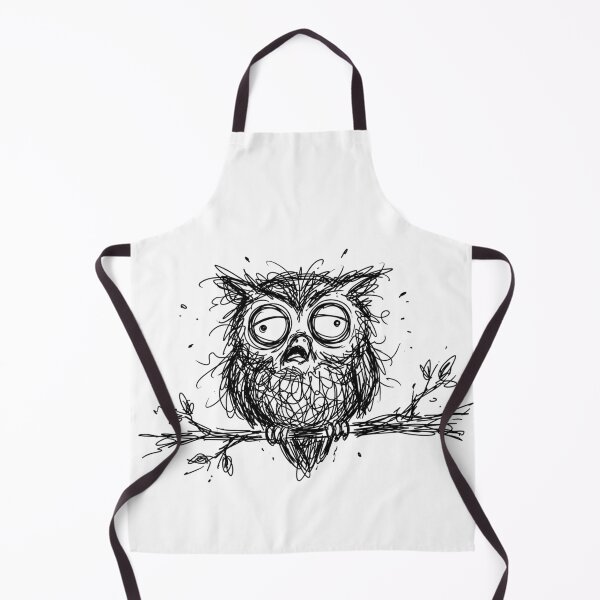 Item preview, Exhausted Scribble Owl Tired Night Owl Doodle Art designed and sold by Fine-Arts-Lab.