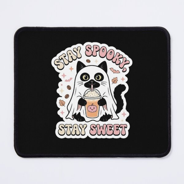 Item preview, Stay Spooky, Stay Sweet Ghost Cat designed and sold by MagicArtzz.