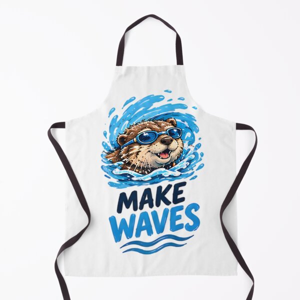 Item preview, Make Waves Cute Swimming Otter Water Sports designed and sold by Pyt27.