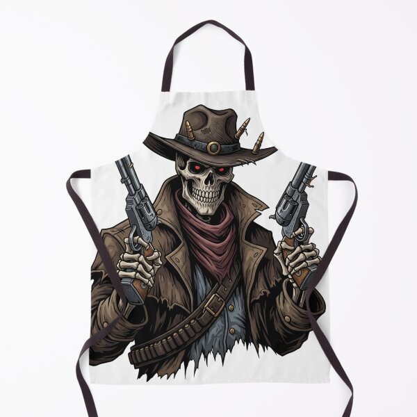 Item preview, Gothic Western Skeleton Cowboy | Undead Gunslinger Dark Country designed and sold by StickyGuys.