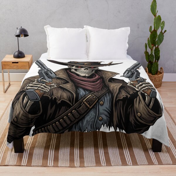 Item preview, Gothic Western Skeleton Cowboy | Undead Gunslinger Dark Country designed and sold by StickyGuys.