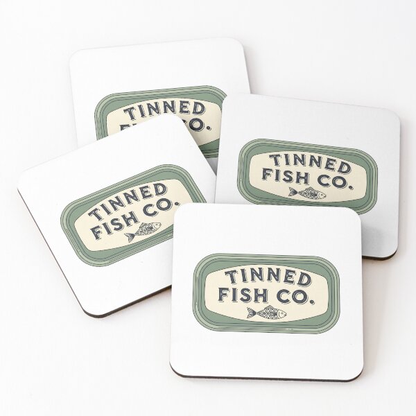 Item preview, Tinned Fish Retro Sardine Can | Vintage Dill Green Tin Label designed and sold by StickyGuys.
