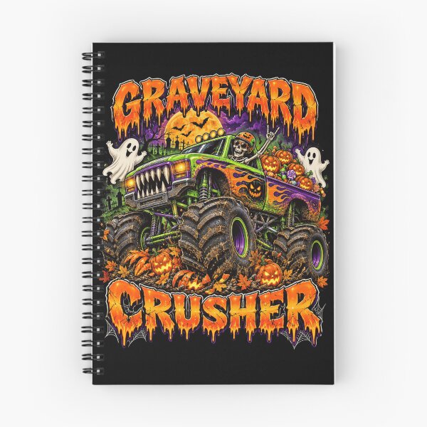 Item preview, Halloween Monster Truck Graveyard Crusher designed and sold by ROUX-ART.