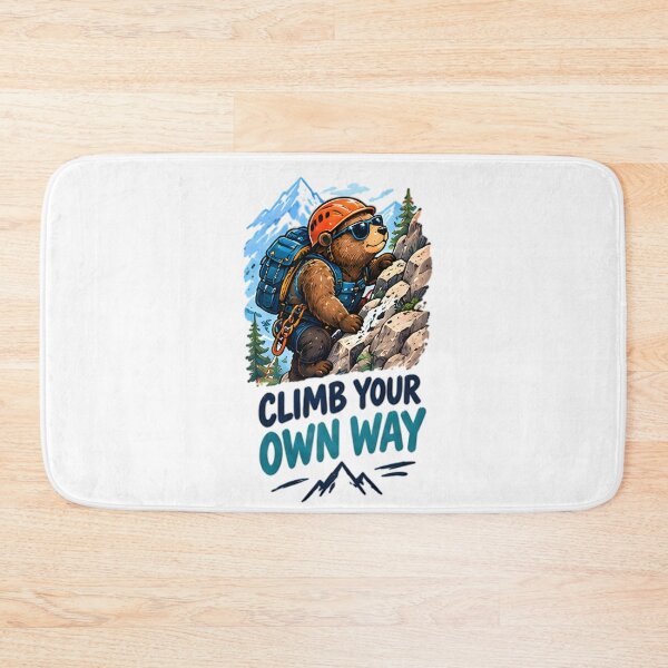 Item preview, Climb Your Own Way Hiking Bear Mountaineer designed and sold by Pyt27.
