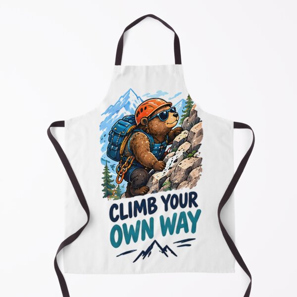 Item preview, Climb Your Own Way Hiking Bear Mountaineer designed and sold by Pyt27.