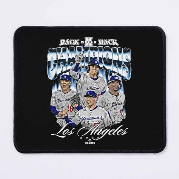 Item preview, Back to Back World Champions Los Angeles Baseball designed and sold by Glow-Paw-Studio.