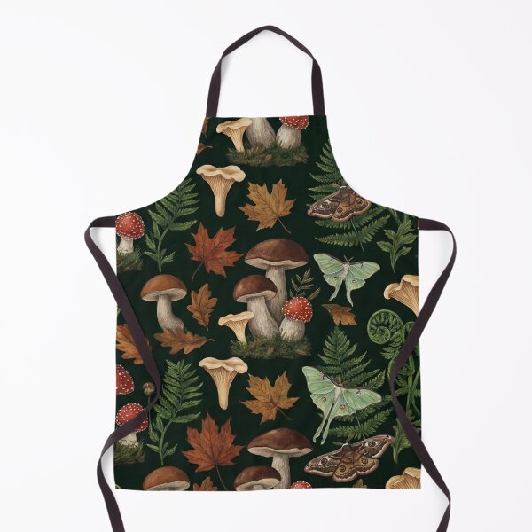 Item preview, Dark Cottagecore Forest Floor Seamless Pattern | Mushrooms and Ferns designed and sold by StickyGuys.