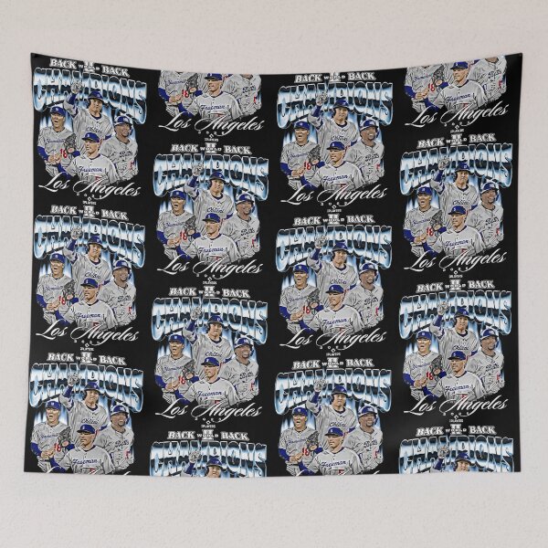 Item preview, Back to Back World Champions Los Angeles Baseball designed and sold by Glow-Paw-Studio.