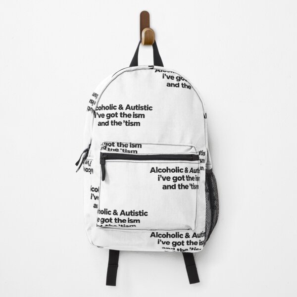 Item preview, Alcoholic and Autistic Neurodivergent Humor Quote designed and sold by Mind-Drift.
