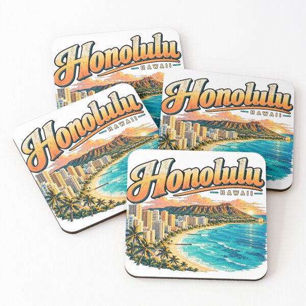 Item preview, Vintage Honolulu Hawaii Travel Souvenir Landmark Gift designed and sold by MichaeIRellov.