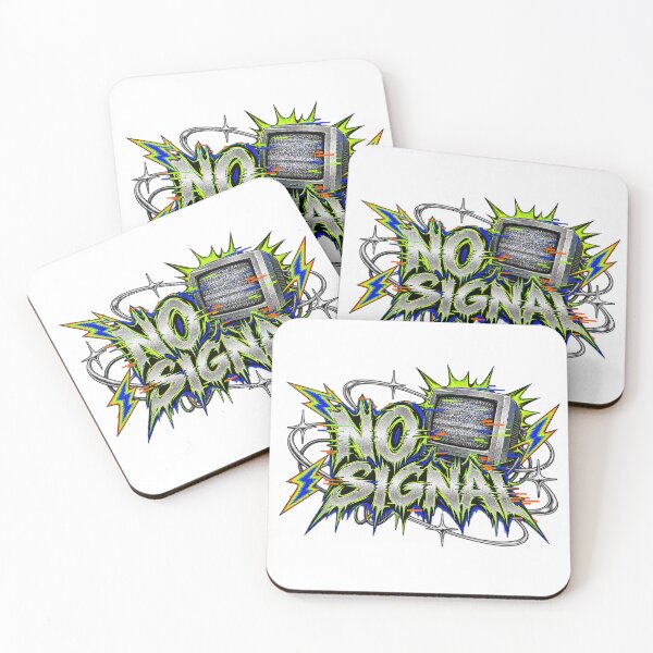 Item preview, No Signal Cyber Graphic designed and sold by CarrotBadminton.