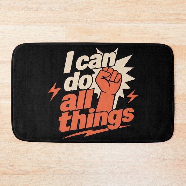 Item preview, I Can Do All Things Inspirational Quote | Motivational Positive Affirmation Design designed and sold by ManggaeJM.