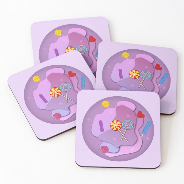 Item preview, Lollipops, stars, purple designed and sold by PoppyPurple.
