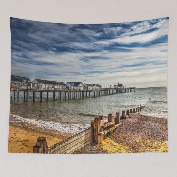 Item preview, Southwold Pier Under Dramatic Skies, Suffolk, UK designed and sold by Paul Thompson Photography.
