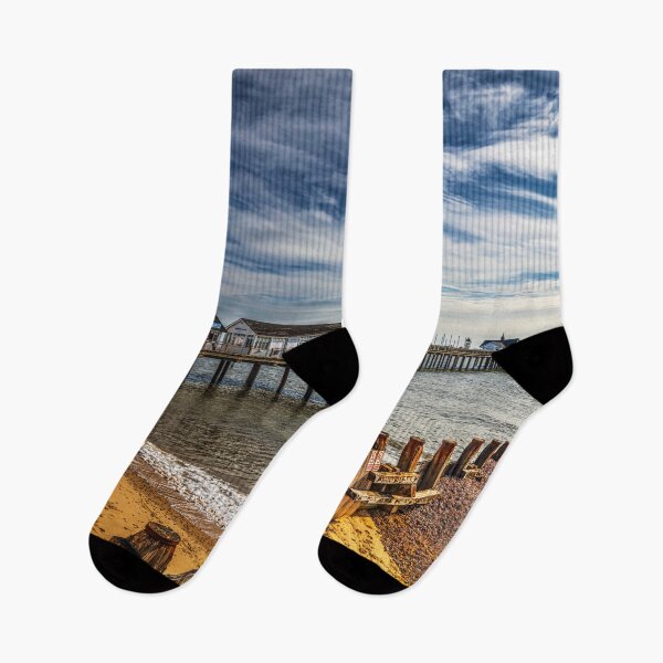 Item preview, Southwold Pier Under Dramatic Skies, Suffolk, UK designed and sold by Paul Thompson Photography.