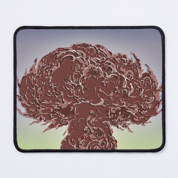 Item preview, Cloud eruption mushroom abstract brown organic designed and sold by Keltoi-art.