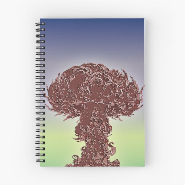 Item preview, Cloud eruption mushroom abstract brown organic designed and sold by Keltoi-art.