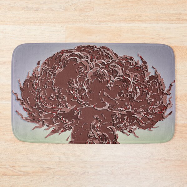 Item preview, Cloud eruption mushroom abstract brown organic designed and sold by Keltoi-art.