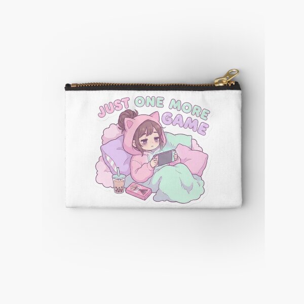 Item preview, Gamer Girl Just One More Game | Sleepy Cozy Kawaii Gamer designed and sold by StickyGuys.