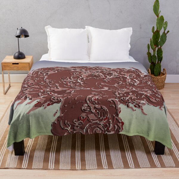 Item preview, Cloud eruption mushroom abstract brown organic designed and sold by Keltoi-art.