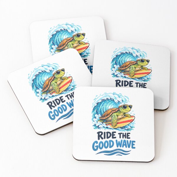 Item preview, Ride The Good Wave Surfing Sea Turtle designed and sold by Pyt27.
