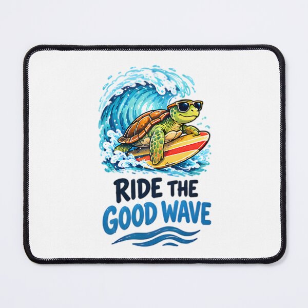 Item preview, Ride The Good Wave Surfing Sea Turtle designed and sold by Pyt27.
